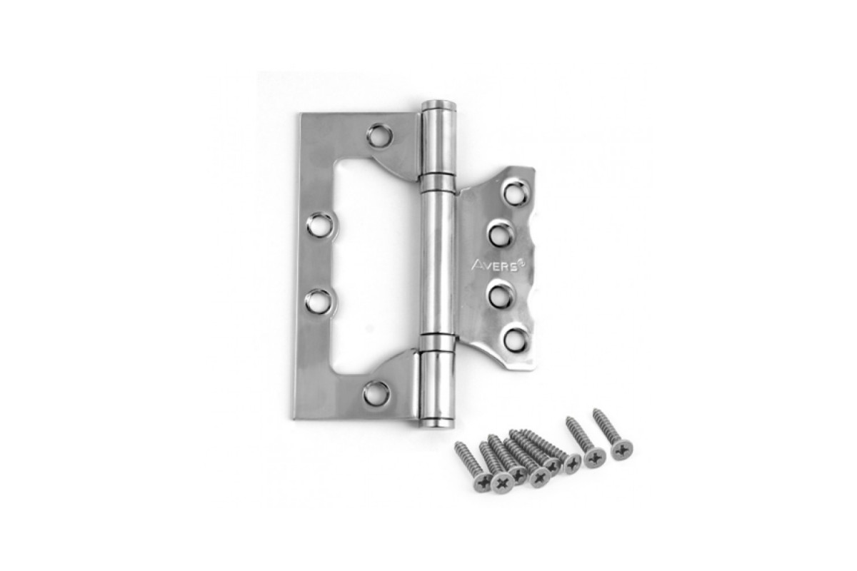 Петля без врезки 100*75*2,5-B2-CR хром AVERS