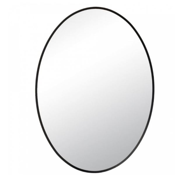  Зеркало настенное овал алюминий 50*70см черный 7052-Zm1
