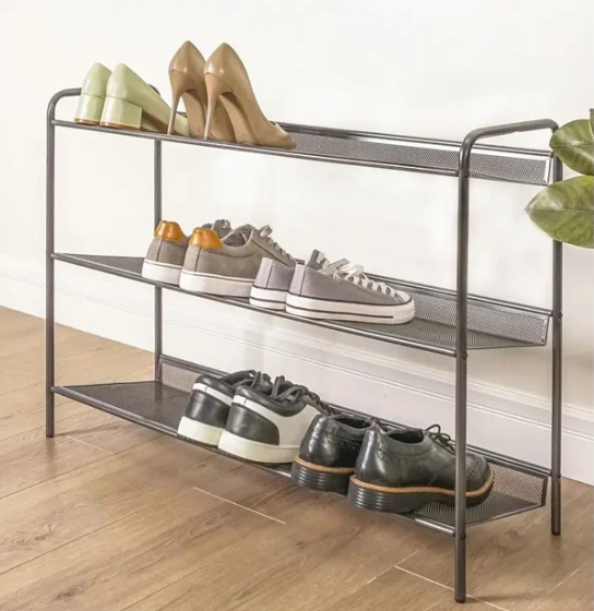  Подставка для обуви 3-х пол 870*270*600 Женева-33 графит ЗМИ ПДОЖ33Гр