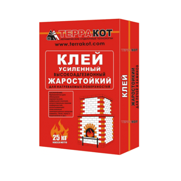  Клей усиленный жаростойкий Терракот 25 кг