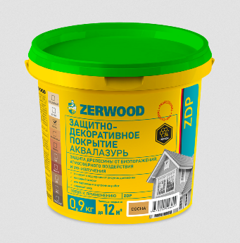  Защитно-декоративное покрытие Zerwood ZDP орех 0,9кг Ижсинтез