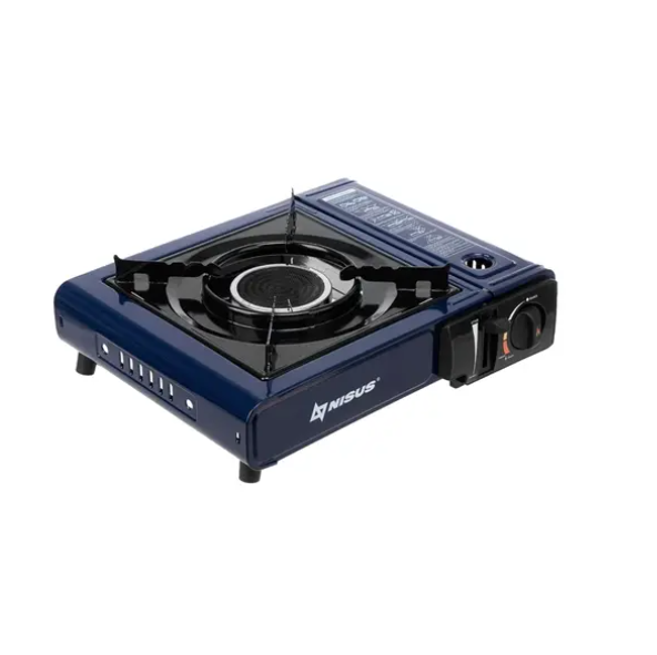  Плита газовая портативная N-BDZ-155C-B в кейсе с переходником Nisus