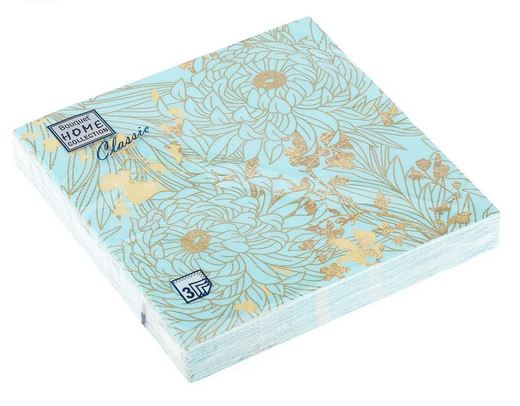  Салфетки бумажн. Bouquet Home collection Classic 3-х сл 20шт 33х33 Сказочн.павлины 37913