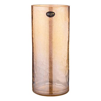  Ваза для цветов d14,6 35см Cracle amber 380-631
