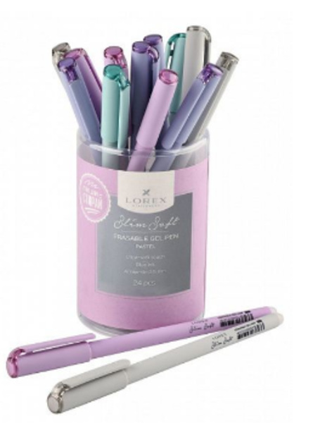  Ручка гелевая стираемая синяя LOREX PASTEL 0,5мм 220934