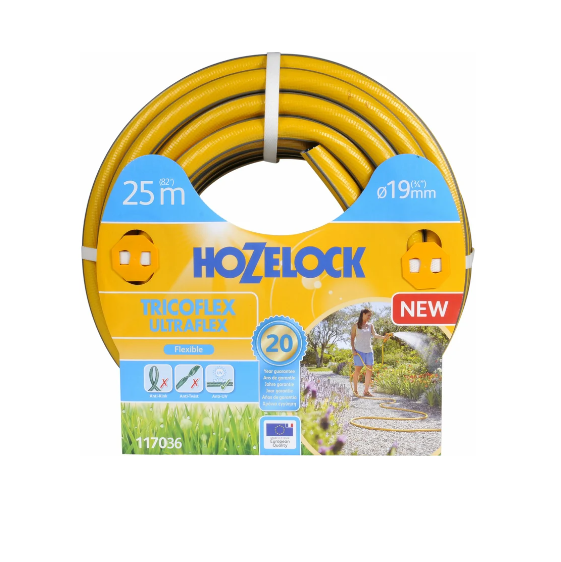  Шланг d19мм*25м ПВХ армир Tricoflex Ultraflex 117036 HoZelock