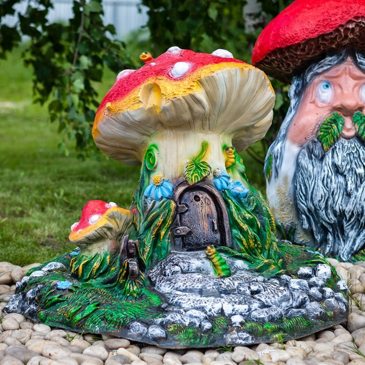  Фигура Крышка люка Гриб домик U07427 320x290x420мм