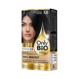  Краска для волос 1.0 Роскошный черный Only Bio Color