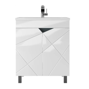 Тумба под умывальник Absolute 70 Vector без ящика DV6608T Айсберг - фото