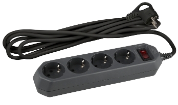  Сетевой фильтр 1,5м 4-местный черн с/з USF-M-4es-1,5m-B Б0019740 Эра