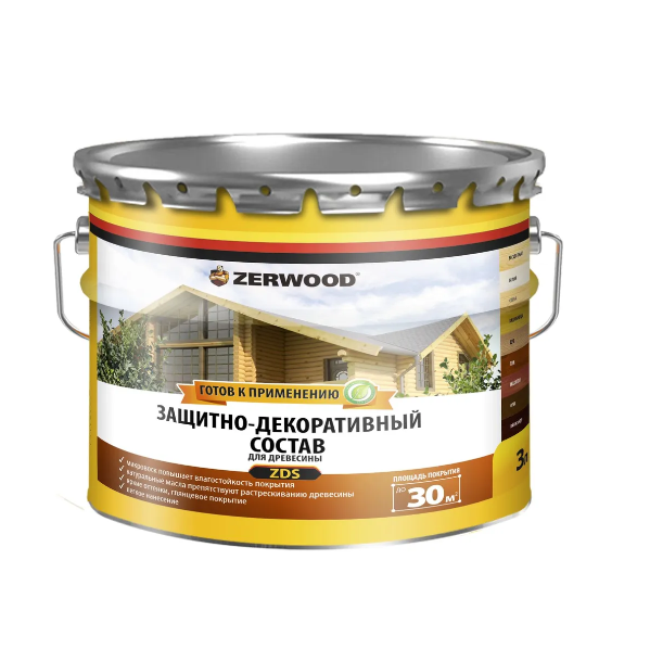  Защитно-декоративный состав Zerwood ZDS махагон 3л Ижсинтез