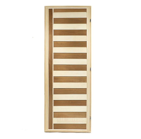  Дверь банная 1,70х0,70 Зебра с фурнитурой белая коробка