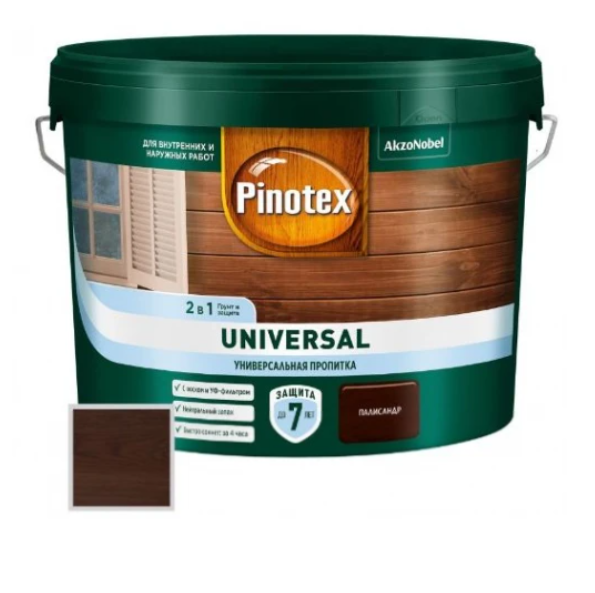  Пропитка универсальная 2в1 9л палисандр 5620467 Pinotex Universal