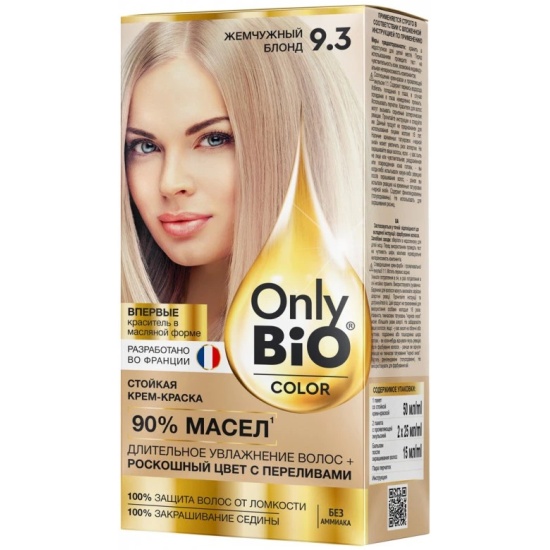  Краска для волос 9.3 Жемчужный  блонд Only Bio Color