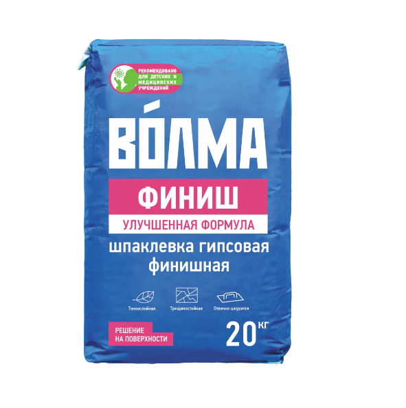 Шпаклевка гипсовая 20кг Волма Финиш - фото