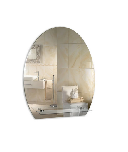  Зеркало 490х580мм с полкой, Mixline 525474