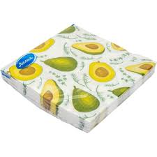  Салфетки бумажн. Лилия Авокадо 33х33 2сл 20л  8011