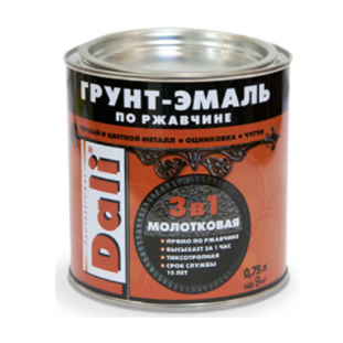 Грунт-эмаль по ржавчине молотк. медный 0,75л DALI арт.20406 Рогнеда - фото