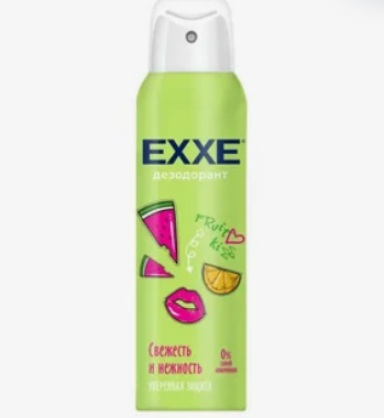  Дезодорант спрей 150мл Exxe Fruit kiss Свеж/нежность