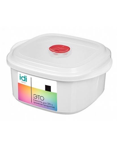  Емкость для СВЧ 1,6л с клапаном белый 222124629/01 Bergamo