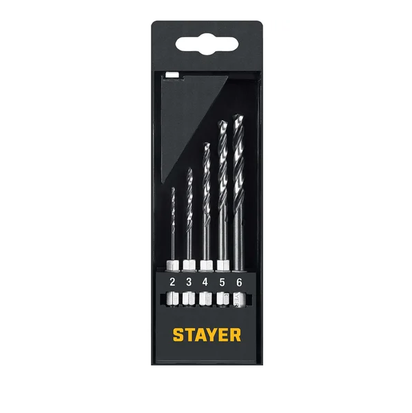  Набор сверл по металлу 5шт 2-6мм Stayer Impact Ready 29603-H5