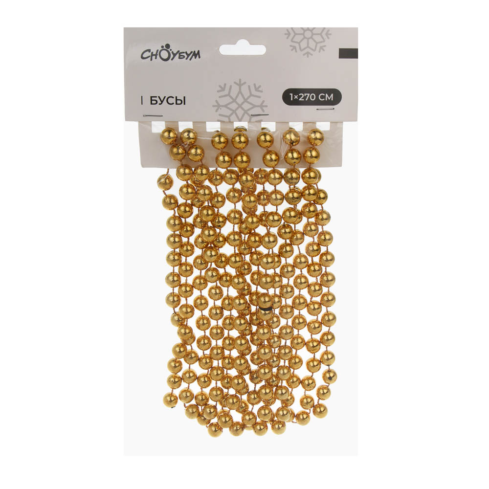  Бусы декор 2,7м d1см микс 378-293 Сноу Бум