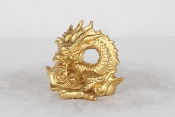  Статуэтка Дракон цвет золото 15х11х11см GARDA DECOR