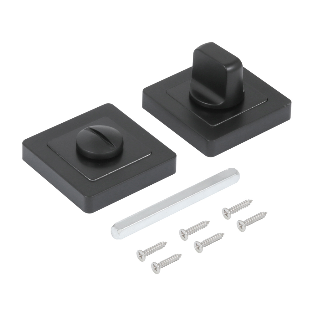  Завертка P-BK-S1 BL матовый черный квадр (100,5) Стандарт