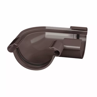  Угол желоба 90 град ТН ПВХ МАКСИ коричневый D=152мм