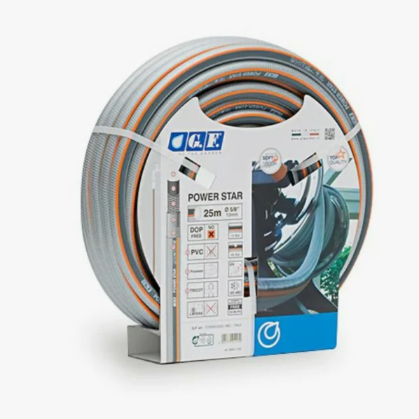 Шланг 19мм(3/4") 25м ПВХ армированный Power Star GF80007105 GF