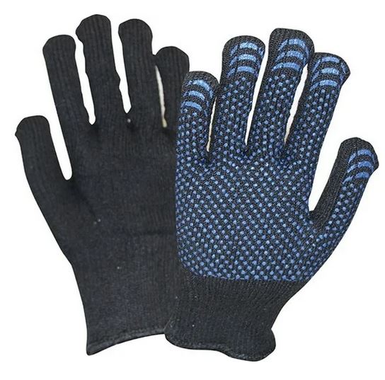  Перчатки полушерсть трикотаж ПВХ с покрытием 24-2-112