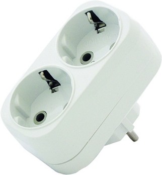  Двойник 16А с/з белый 250Вт А302 Универсал