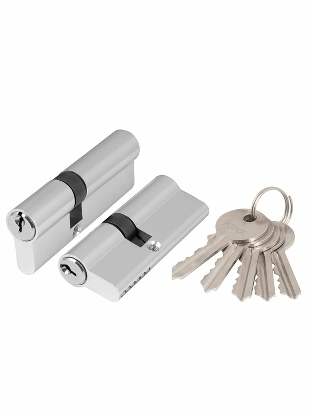  Сердцевина замка 80мм анг.ключ хром AX1000Key80 (35*10*35) 39837 