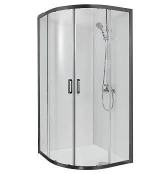 Душевой уголок 90*90*200см 1/4 круга раздвиж.двери Aquatek