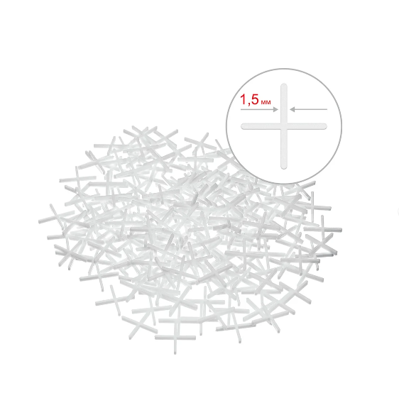  Крестик для кафеля 1,5мм уп.200шт 33811-1,5 ЗУБР