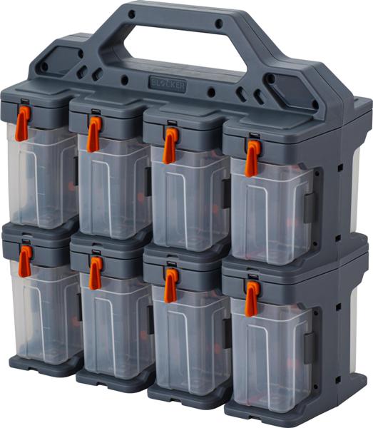  Органайзер 8" Blocker Expert 16 модулей серо-свинцовый/оранж BR395012026