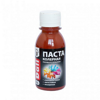  Колерная паста красно-коричневая 0,1кг DALI арт.20359 Рогнеда