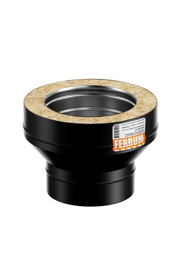  Старт-сэндвич (430/0,8мм+нерж) эмаль 600° черная d115*200 