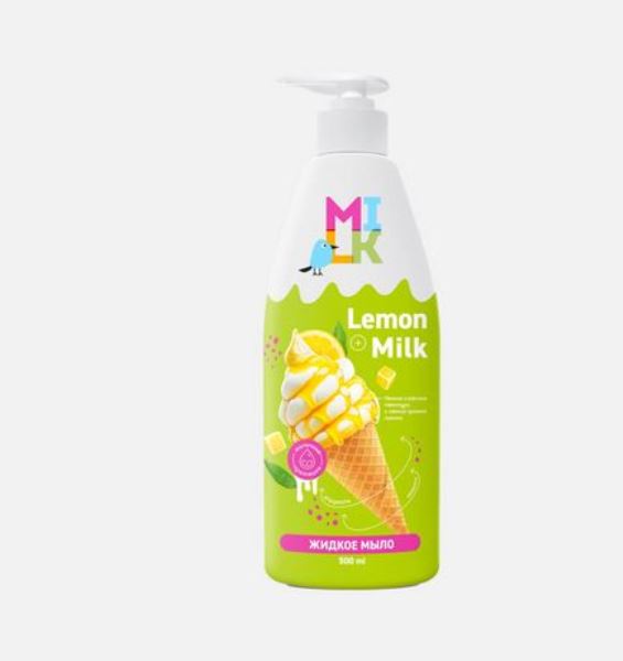  Жидкое мыло 500мл молоко и лимон БИГ милк