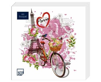  Салфетки бумажн. Art Bouquet 3-х сл 20шт Париж-Париж 33х33см 37464