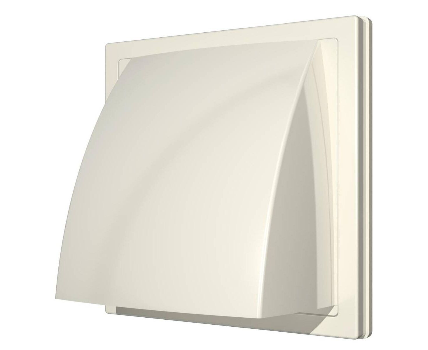  Решетка вентиляц стенной выход 150*150 с обрат.клап 1515К10ФВIvory слон.кость