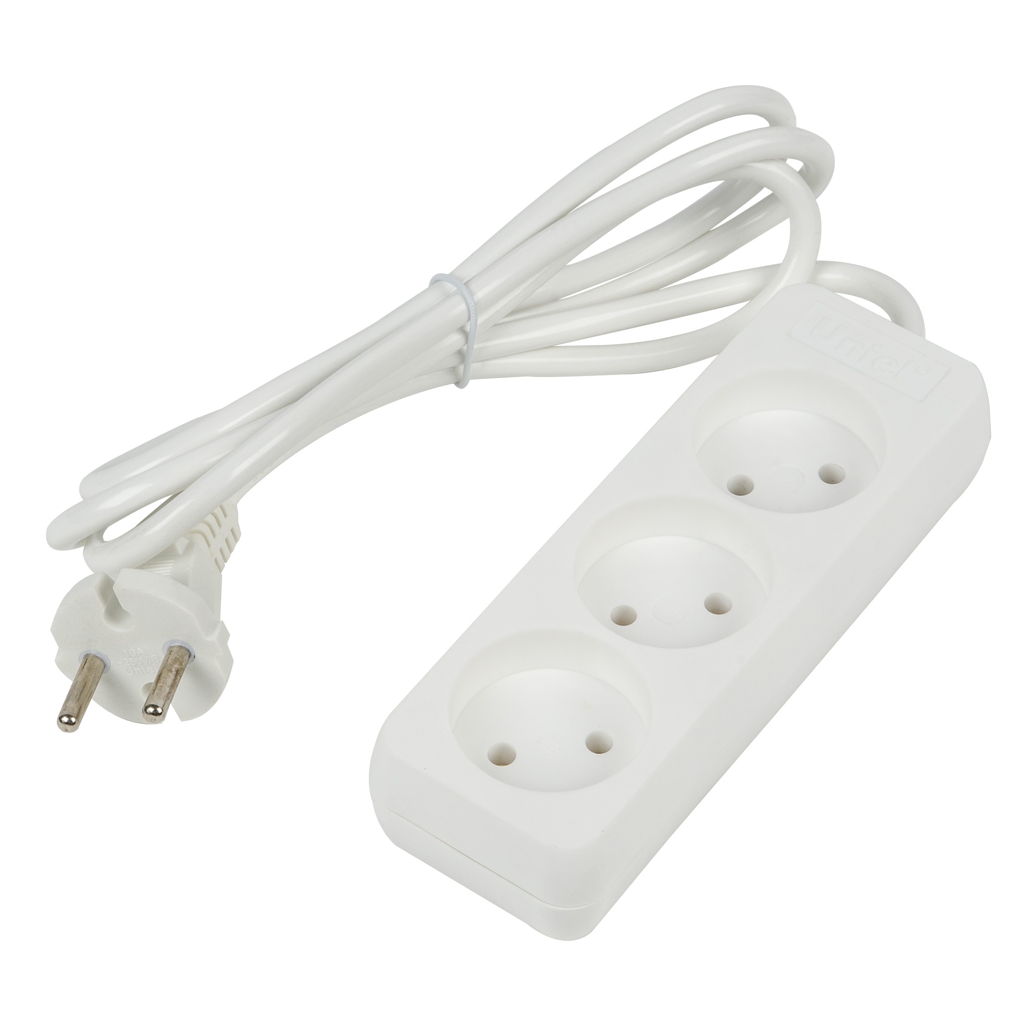  Удлинитель 3-местный 2м б/з Ultra бел S-CU3-2 Uniel UL-00009981
