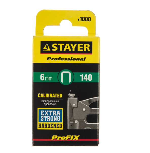  Скобы 6мм тип 140 Профи закал.1000шт 31610-06 