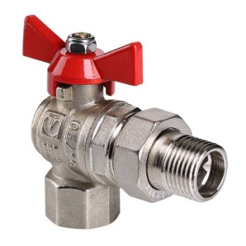  Кран шаровой 3/4" г/ш американка бабочка угловой VT.228  Valtec 