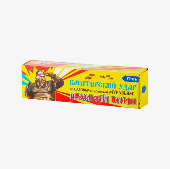  Великий Воин Гель-туба 80г от садовых и домовых муравьев желтый ВХ (у45) 