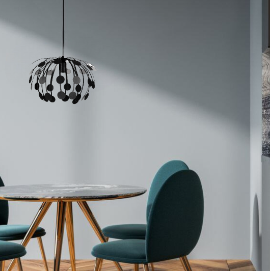  Люстра подвес 60Вт 1*Е27 1570/1 bk