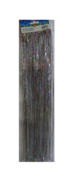  Дождик 0,5м/20см 2-х слойн.голография серый А-4060Д