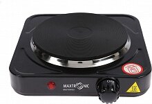  Плитка электрическая 1-конф MAX-AT-001BH черная Maxtronic 80682