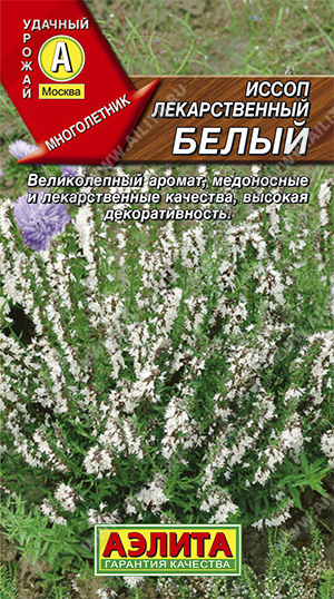  Иссоп лекарственный белый 0,1г цв Аэлита