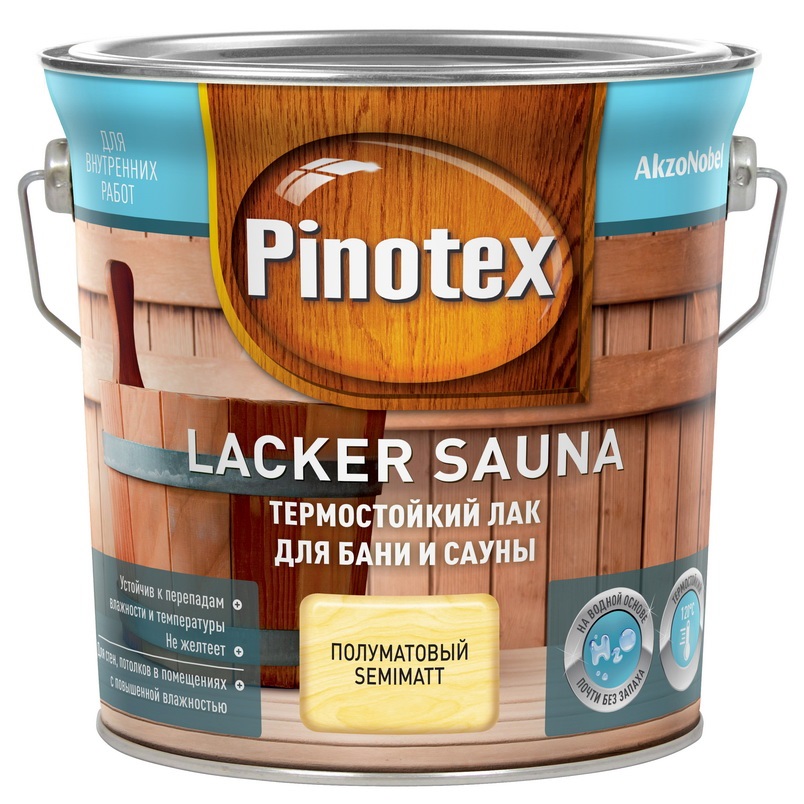  Лак Pinotex Lacker Sauna 20 п/мат. 2,7л 